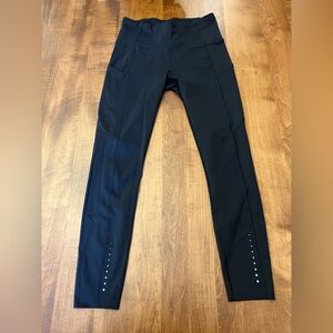 Lululemon fast and free leggings black size 6. 25” inseam